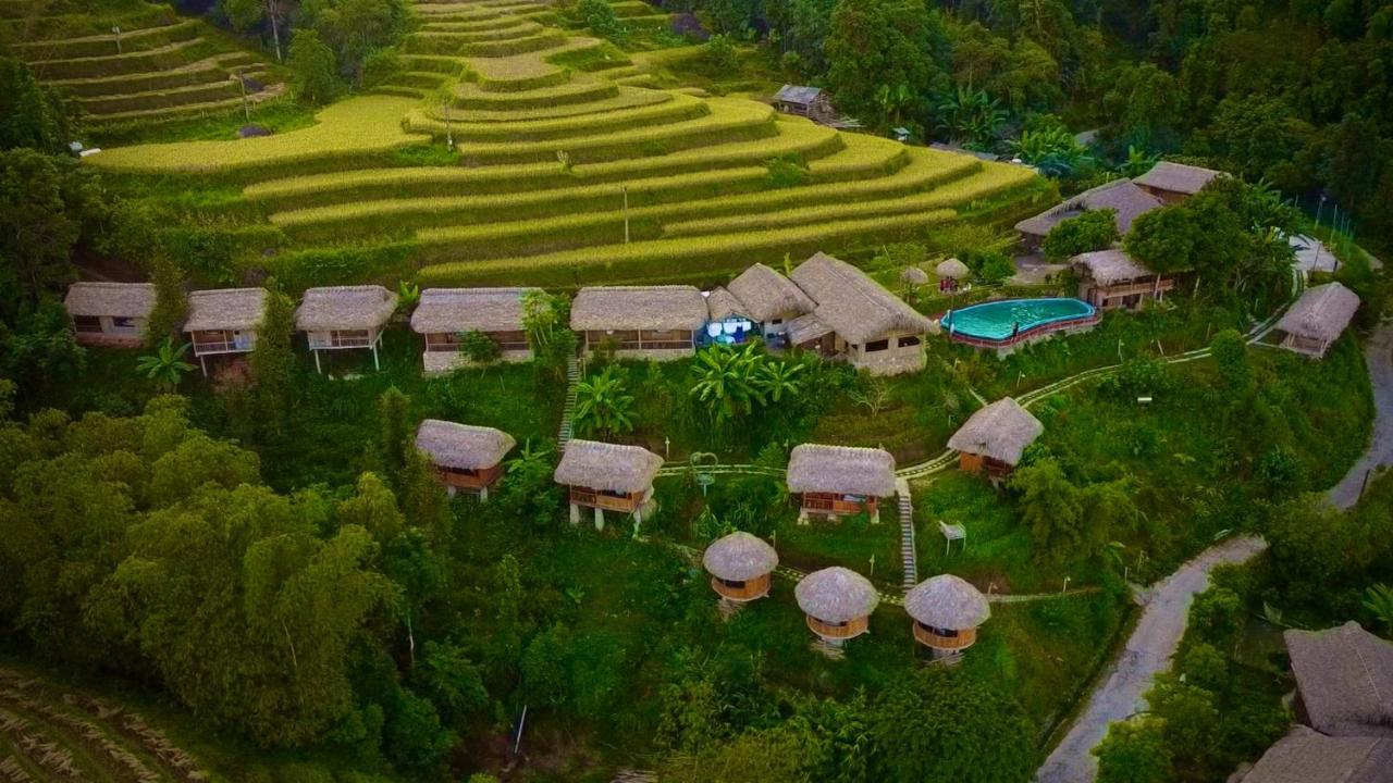 Hoàng Su Phì Bungalow Exterior foto