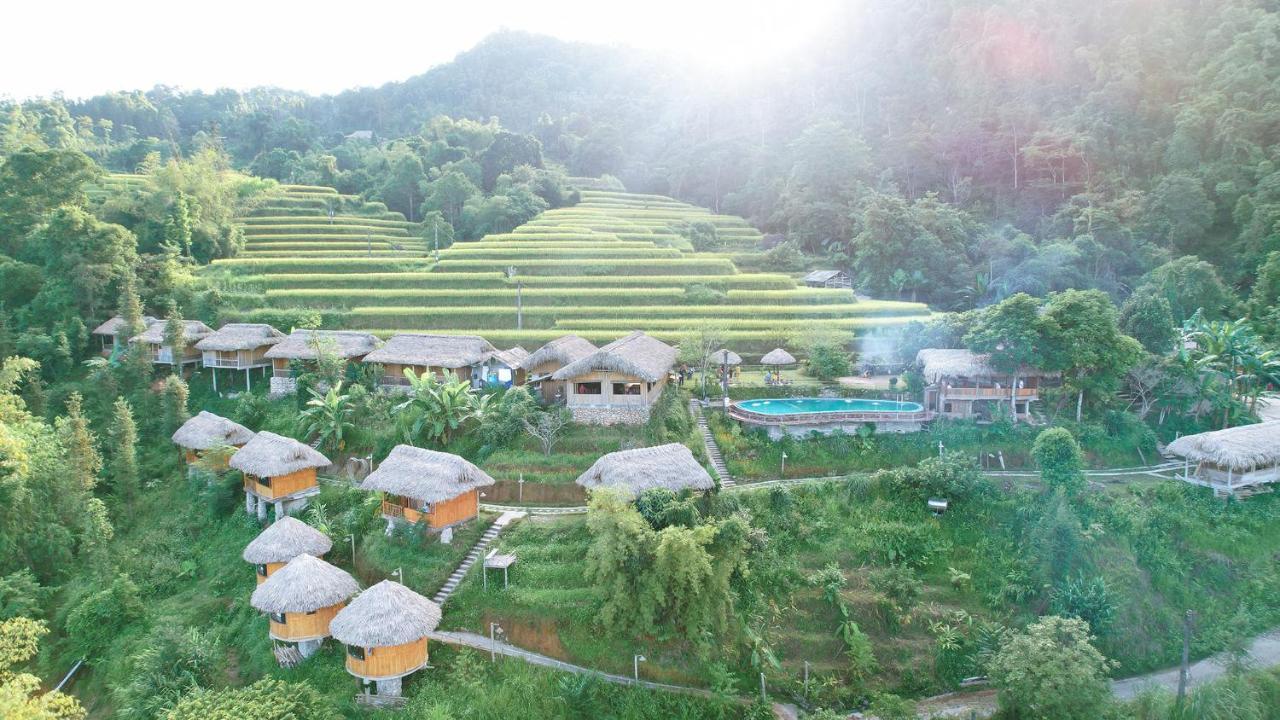 Hoàng Su Phì Bungalow Exterior foto
