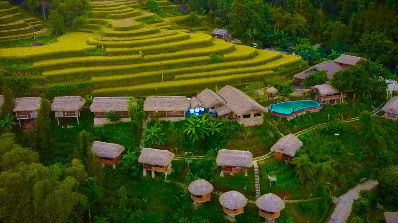 Hoàng Su Phì Bungalow Exterior foto